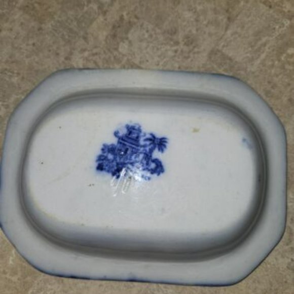 SOLD! Flow Blue W. Adams & Co Kyber pattern Antique c.1890's Excellent Condition - Picture 9 of 13